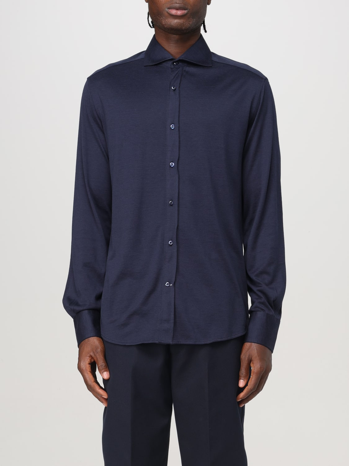 BRUNELLO CUCINELLI SHIRT: Shirt men Brunello Cucinelli, Blue - Img 1