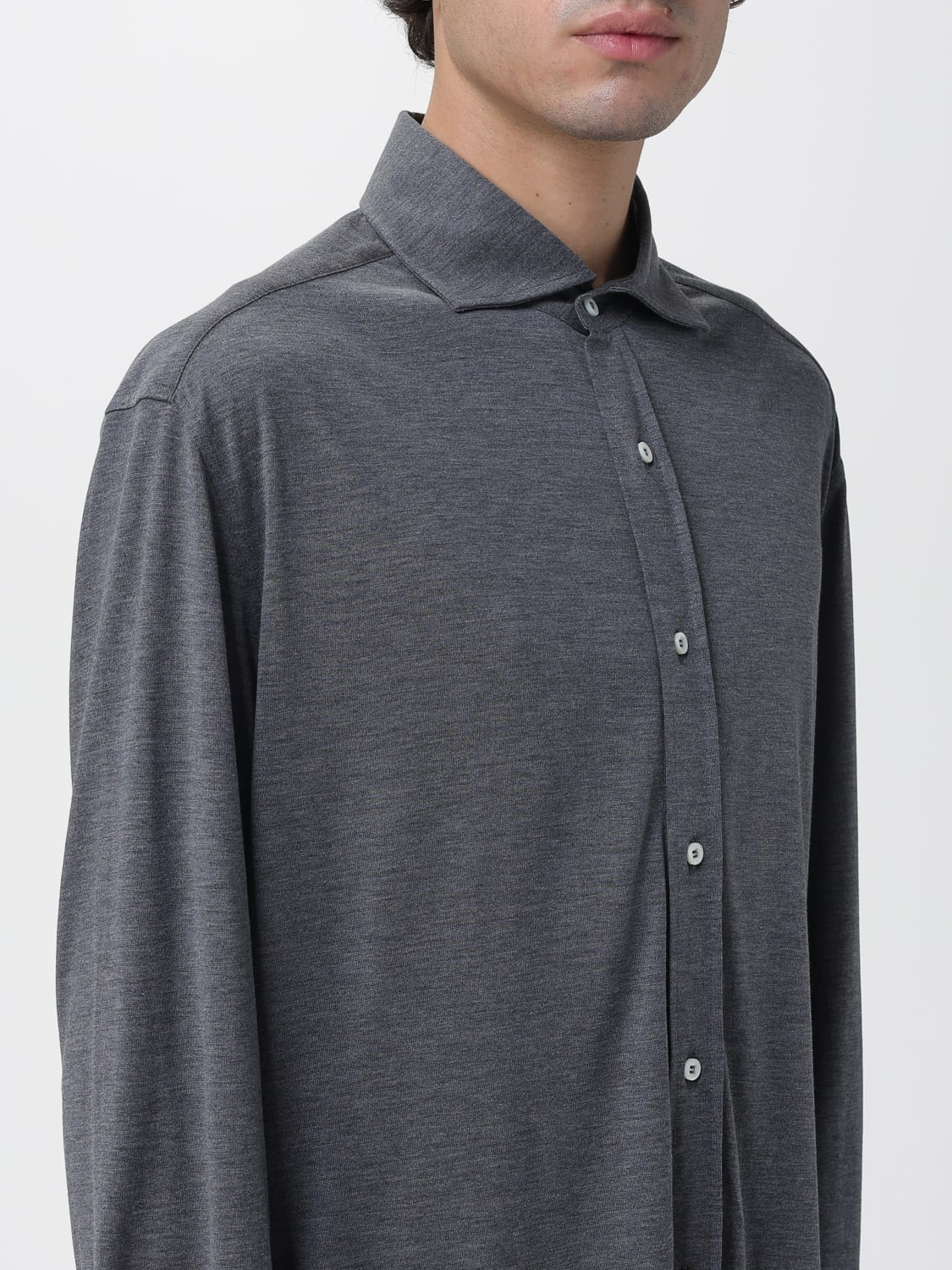 BRUNELLO CUCINELLI SHIRT: Shirt men Brunello Cucinelli, Grey - Img 5