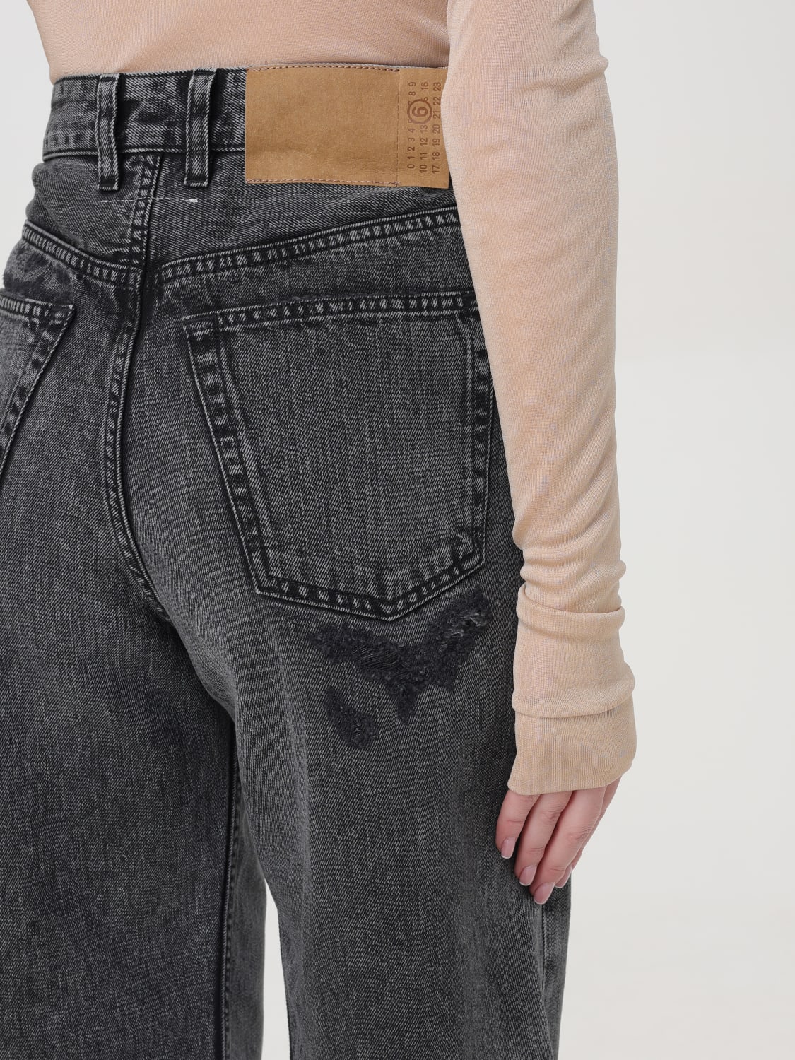 MM6 MAISON MARGIELA JEANS: Jeans woman Mm6 Maison Margiela, Black - Img 5