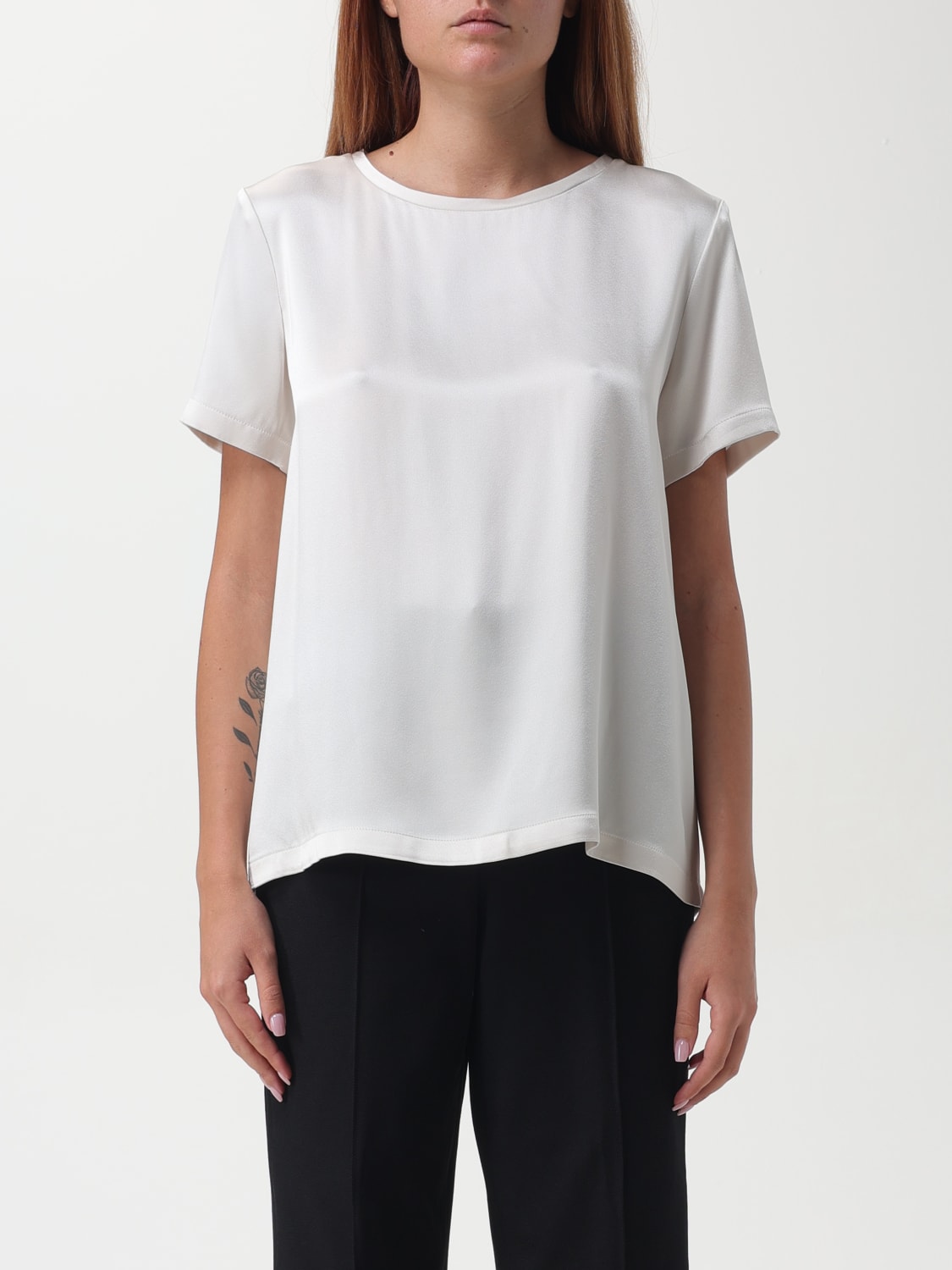 'S MAX MARA T-SHIRT: Top woman 's Max Mara, Ivory - Img 1