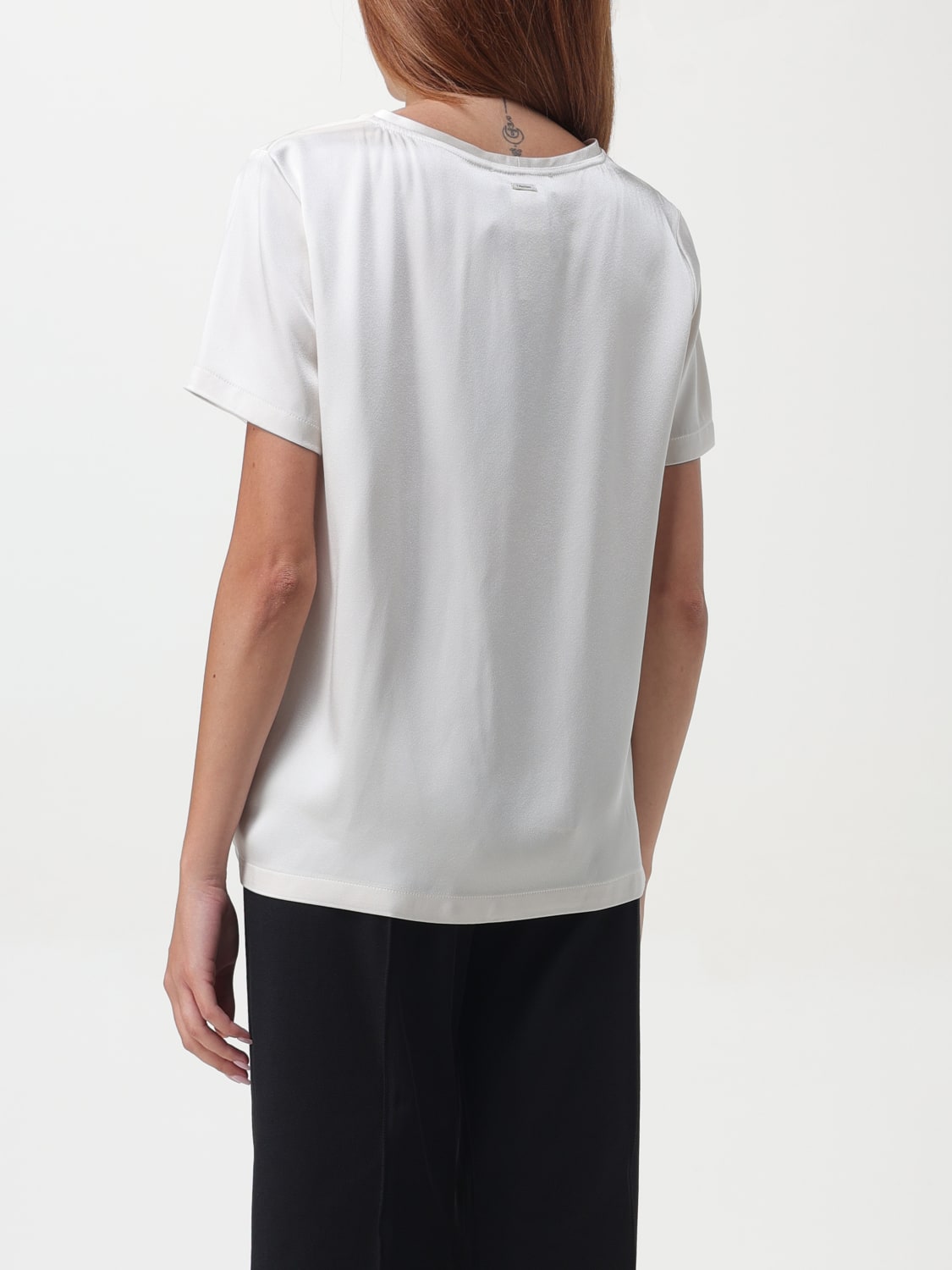 'S MAX MARA T-SHIRT: Top woman 's Max Mara, Ivory - Img 3