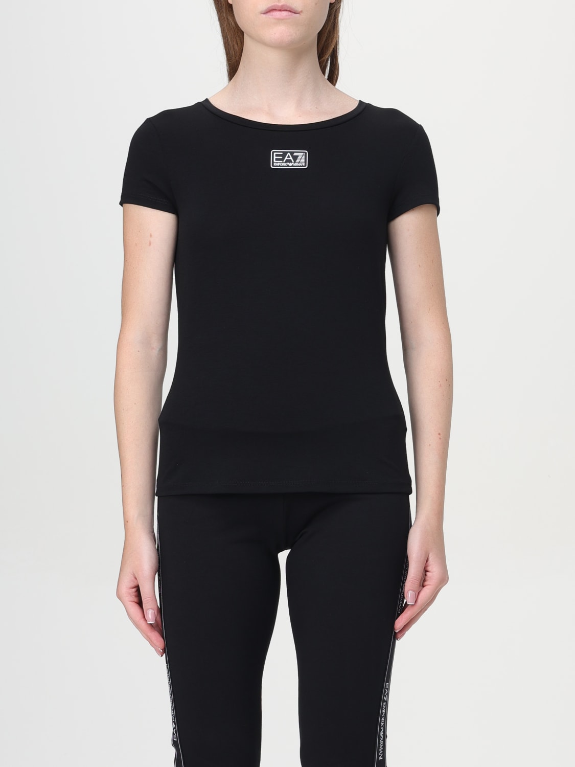 EA7 T-SHIRT: T-shirt woman Ea7, Black - Img 1