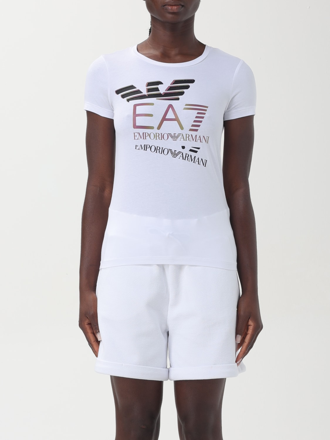 EA7 T-SHIRT: T-shirt donna Ea7, Bianco - Img 1