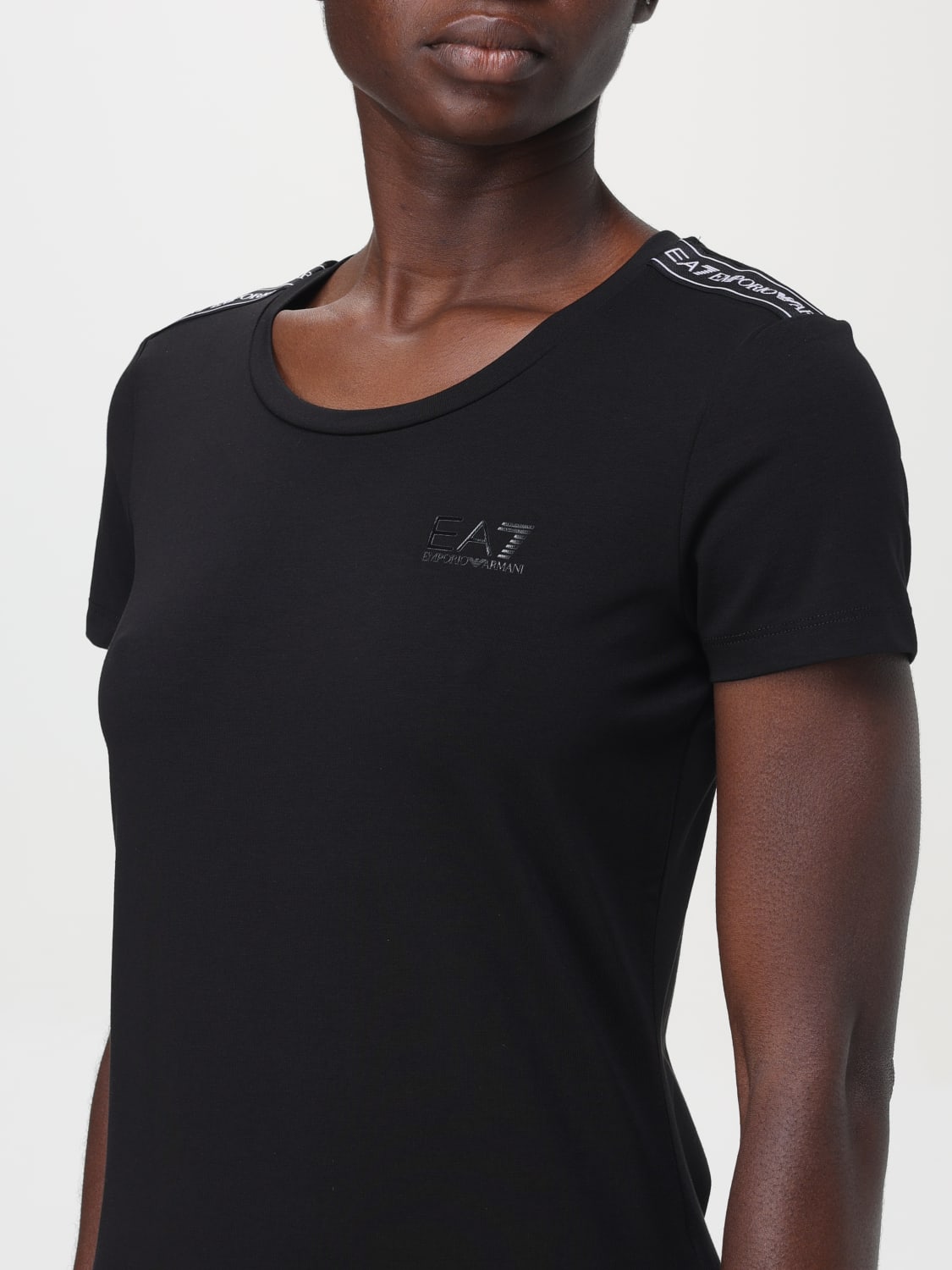 EA7 T-SHIRT: T-shirt woman Ea7, Black - Img 3