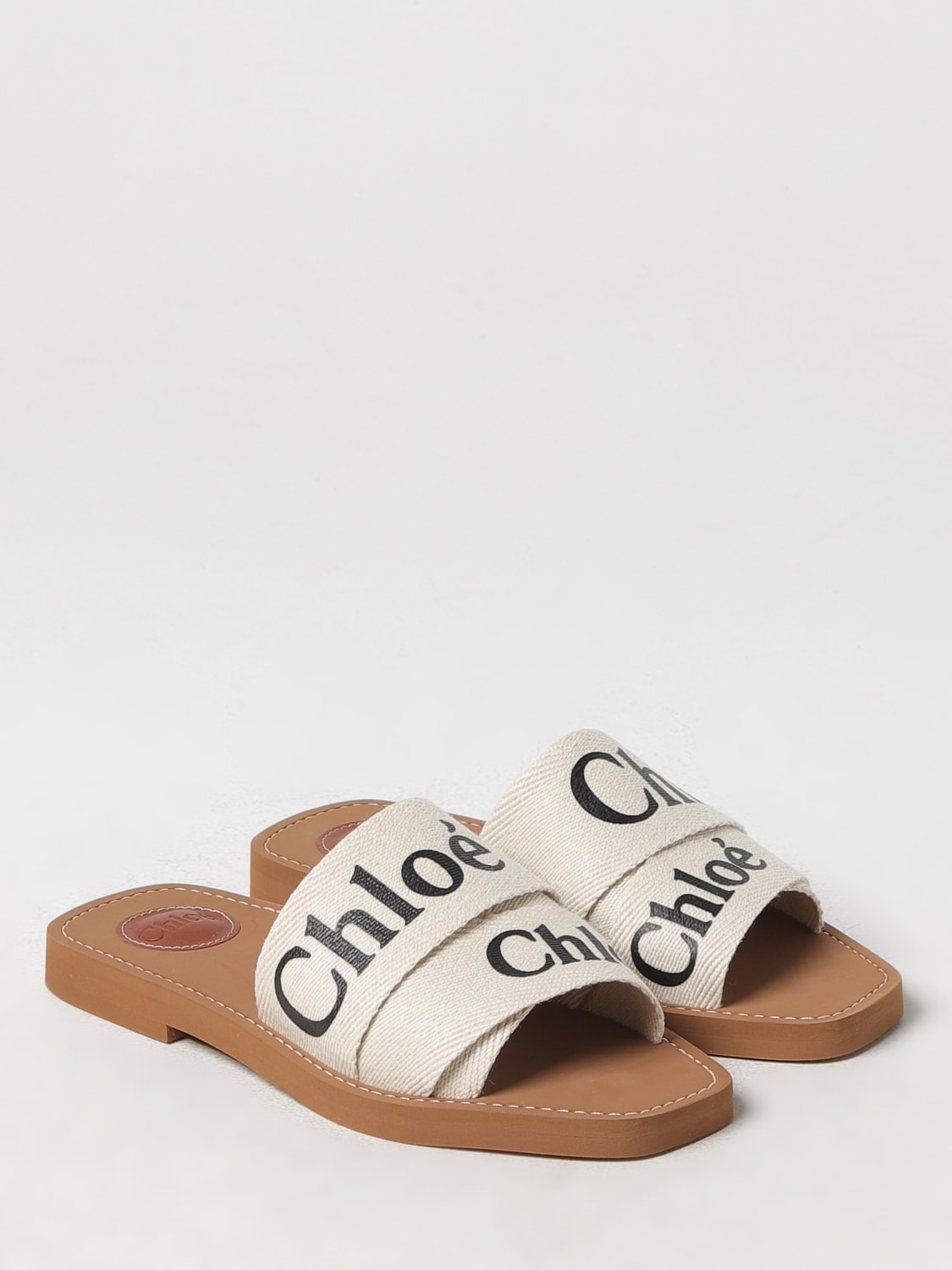 CHLOÉ FLAT SANDALS: Shoes woman ChloÉ, White - Img 2