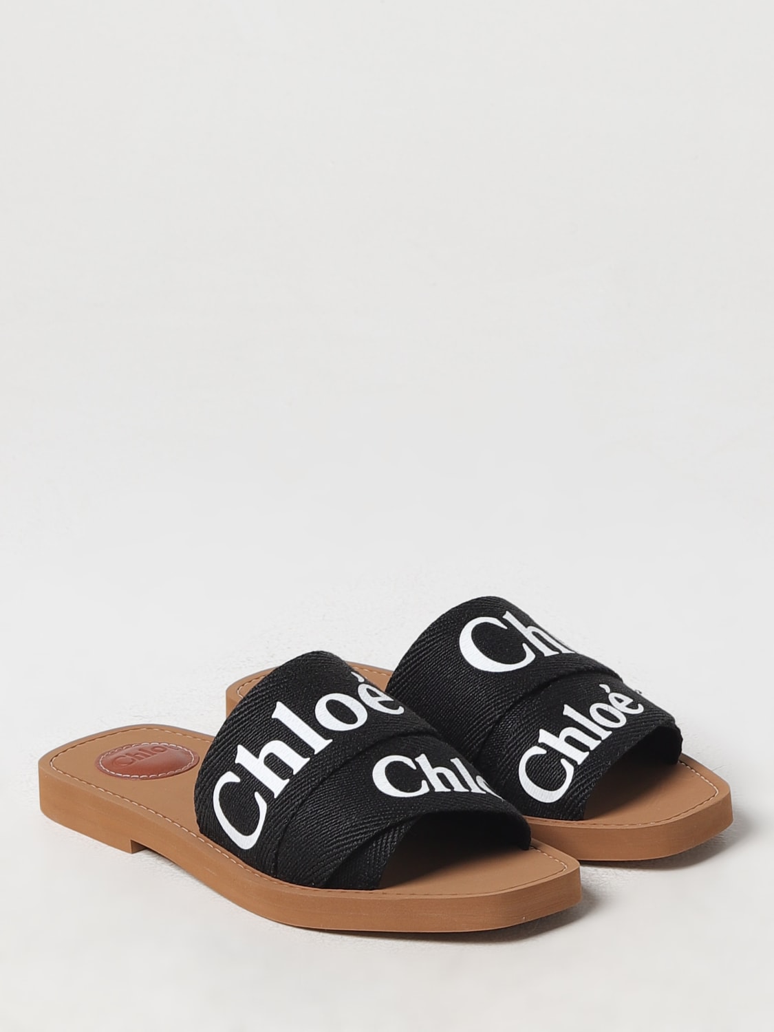 CHLOÉ FLAT SANDALS: Shoes woman ChloÉ, Black - Img 2