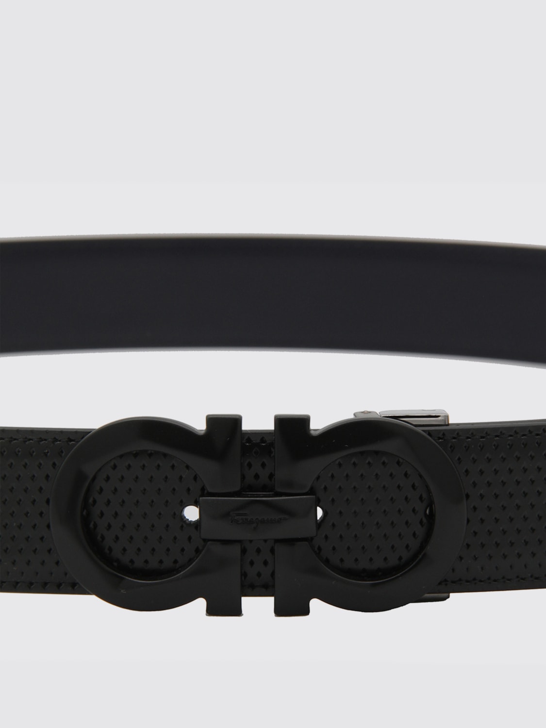 FERRAGAMO BELT: Belt men Ferragamo, Black - Img 2