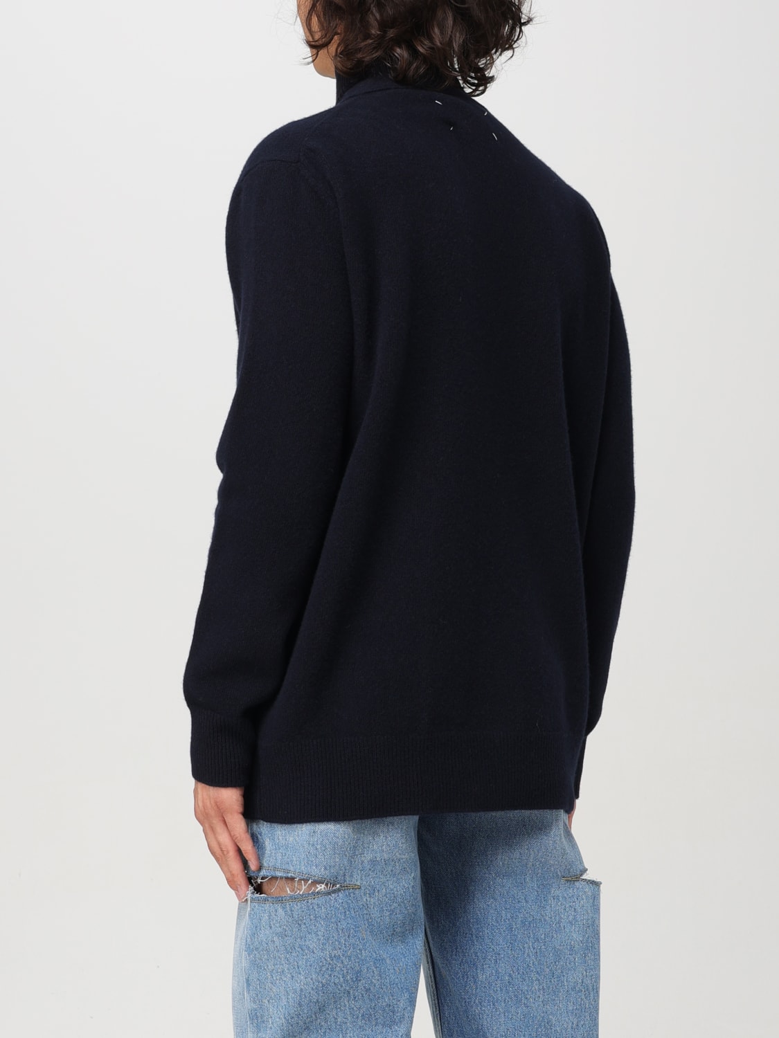 MAISON MARGIELA CARDIGAN: Sweater men Maison Margiela, Blue - Img 3