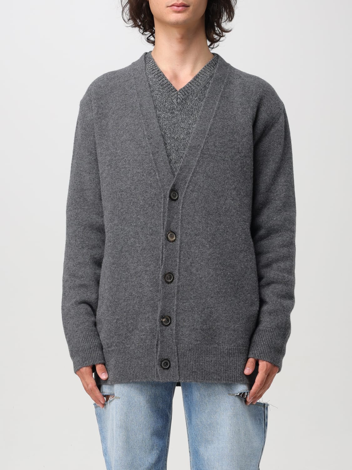 MAISON MARGIELA CARDIGAN: Sweater men Maison Margiela, Grey - Img 1