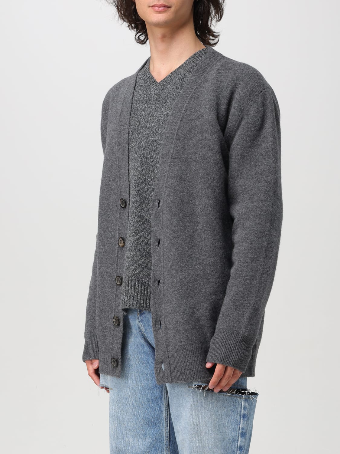 MAISON MARGIELA CARDIGAN: Sweater men Maison Margiela, Grey - Img 4