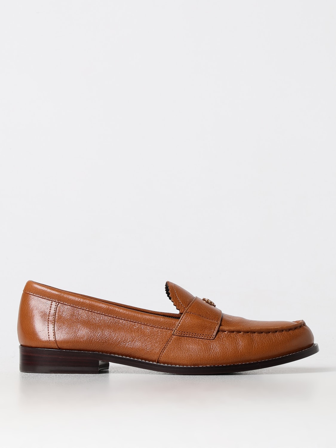 Giglio Mocassino Tory Burch in pelle bottalata