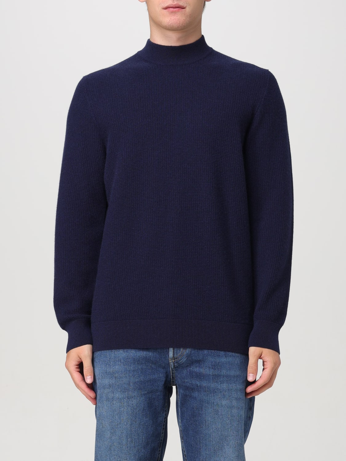 BRUNELLO CUCINELLI SWEATER: Cardigan men Brunello Cucinelli, Blue - Img 1