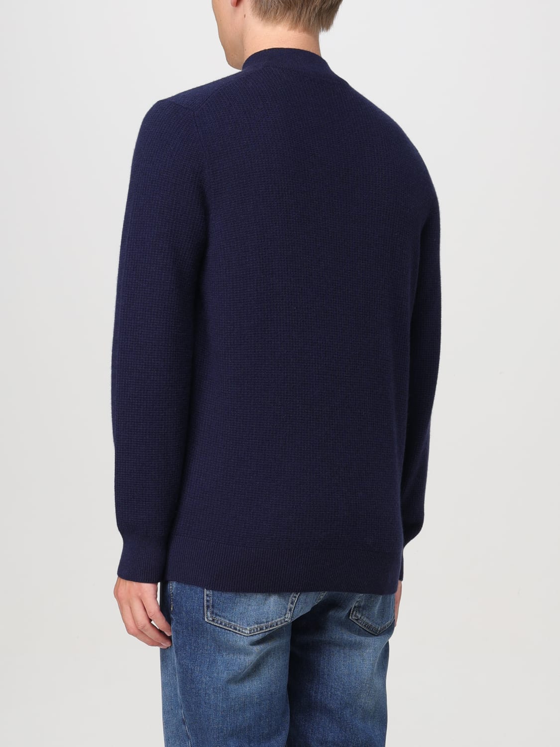 BRUNELLO CUCINELLI SWEATER: Cardigan men Brunello Cucinelli, Blue - Img 3