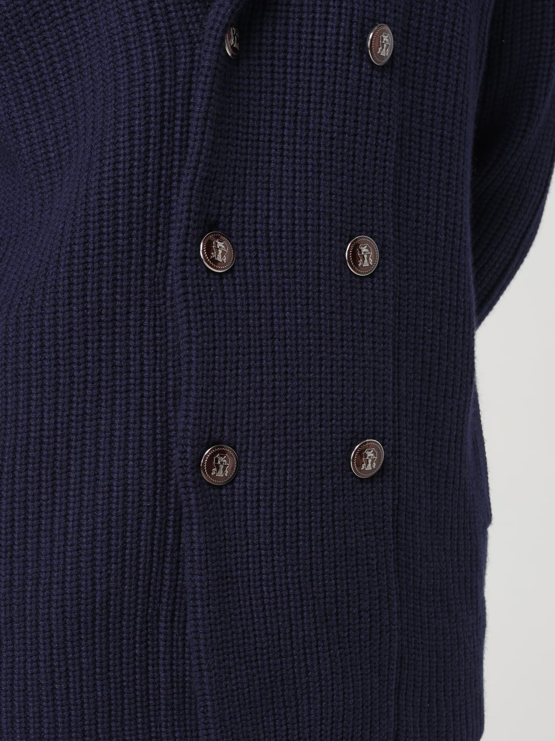 BRUNELLO CUCINELLI CARDIGAN: Cardigan men Brunello Cucinelli, Blue - Img 5