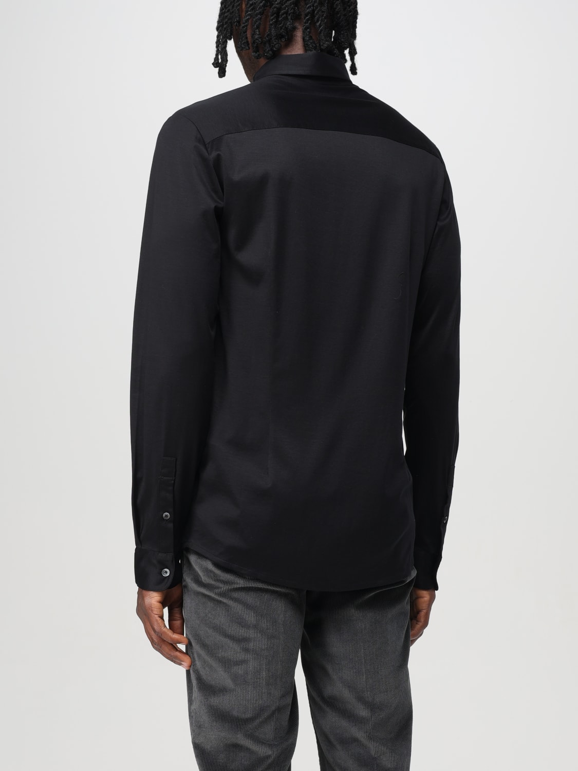 Emporio Armani Outlet: Shirt men - Black | Emporio Armani