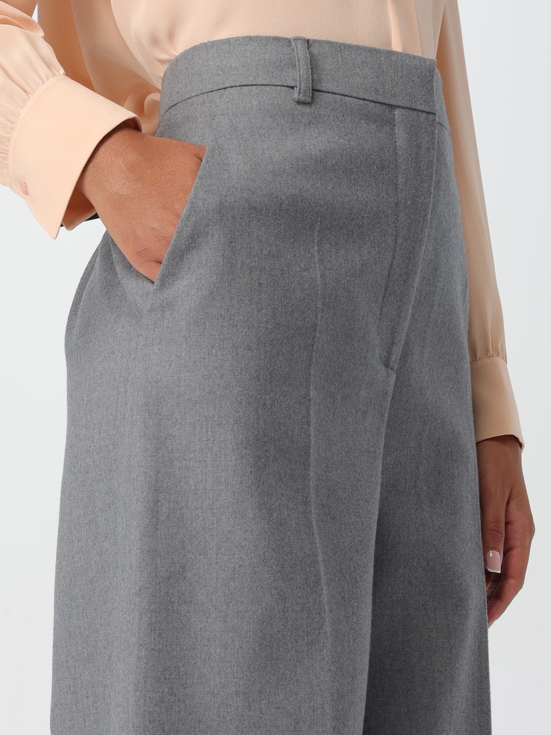 パンツ STELLA MCCARTNEY Woman Pants Grey 6402183CU703 1264 Stella McCartney Outlet: Pants woman - Grey | Stella