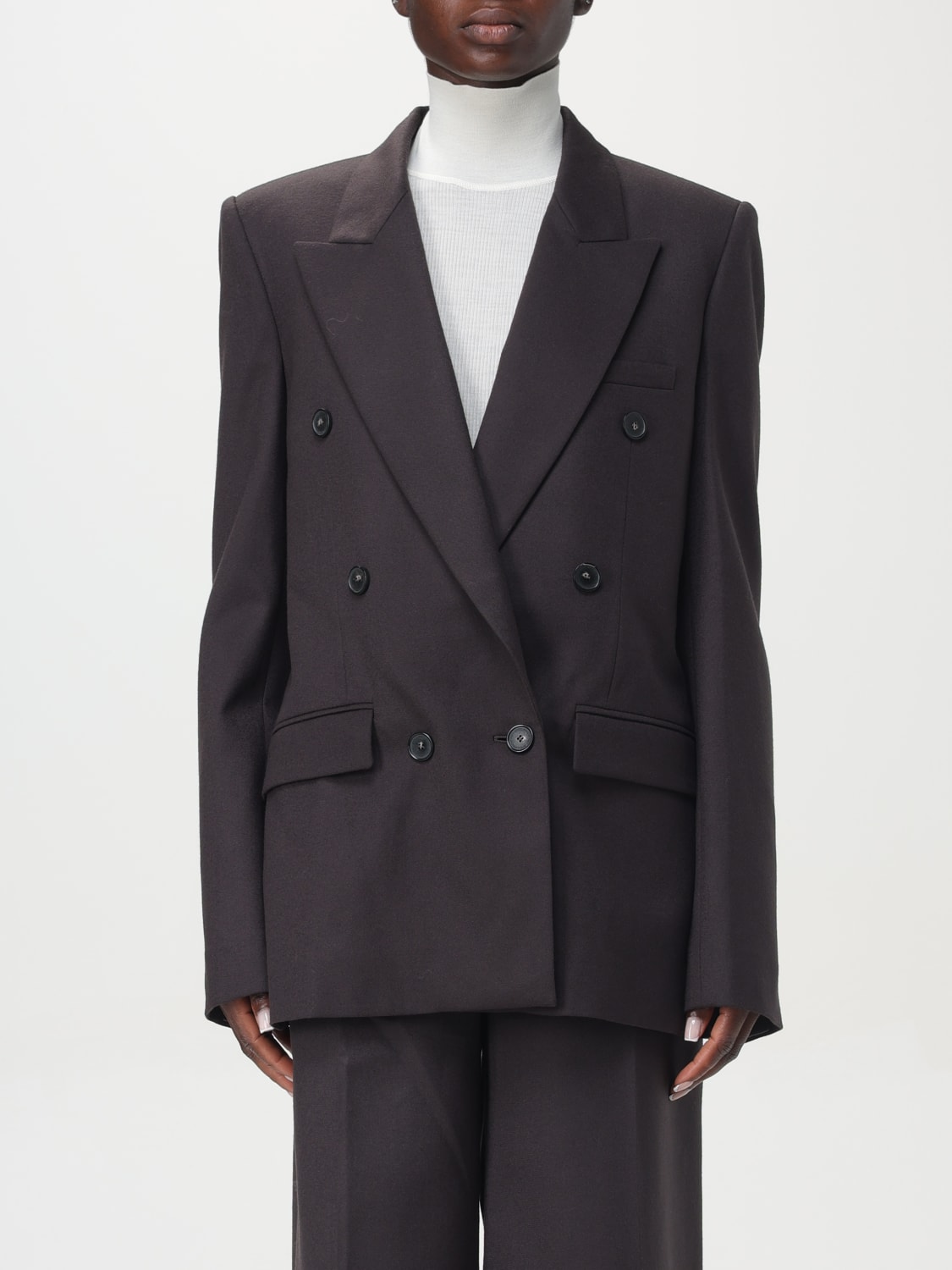 STELLA MCCARTNEY BLAZER: Blazer a doppiopetto Stella McCartney, Marrone - Img 1