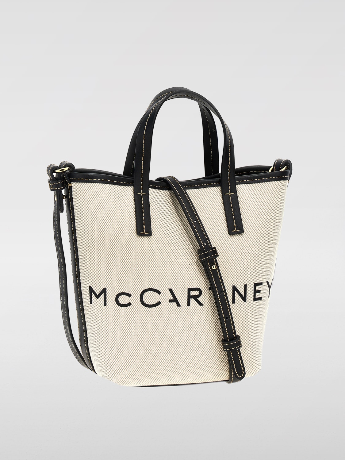 STELLA MCCARTNEY MINI BAG: Shoulder bag woman Stella McCartney, Beige - Img 2