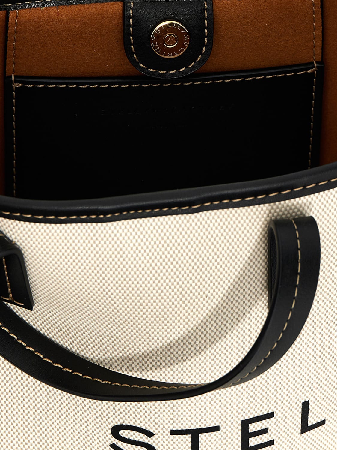 STELLA MCCARTNEY MINI BAG: Shoulder bag woman Stella McCartney, Beige - Img 4