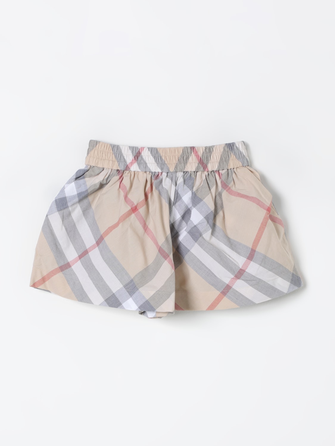 BURBERRY SHORTS: Skirt kids Burberry, Beige - Img 1