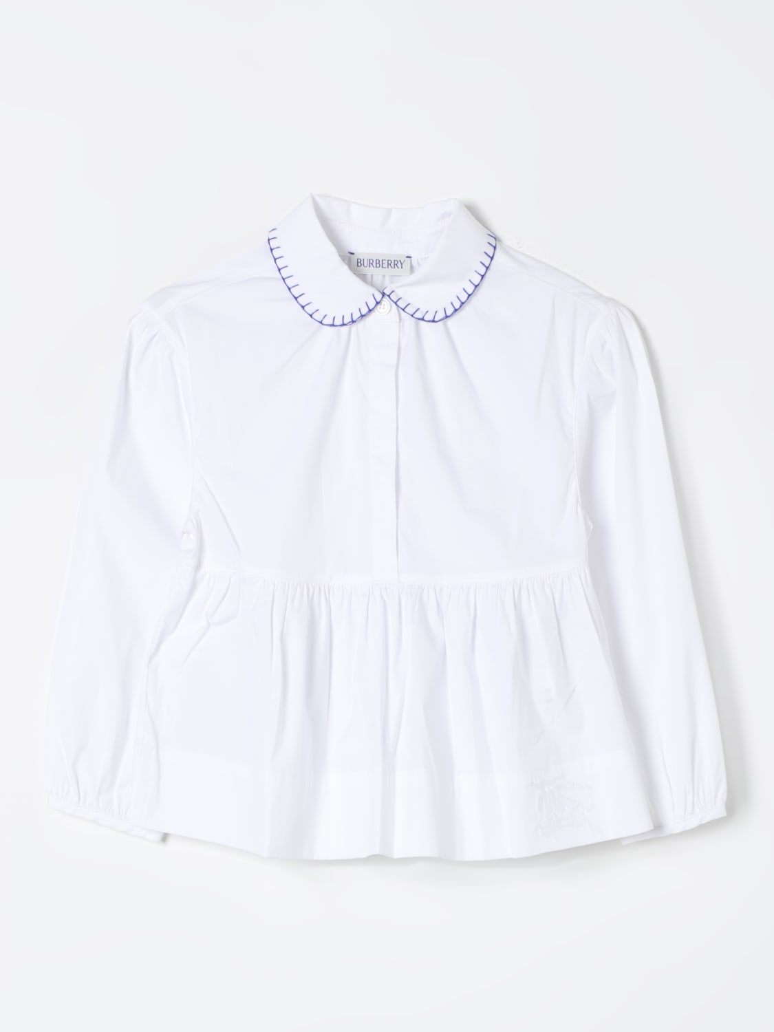 BURBERRY SHIRT: Sweater kids Burberry, White - Img 1