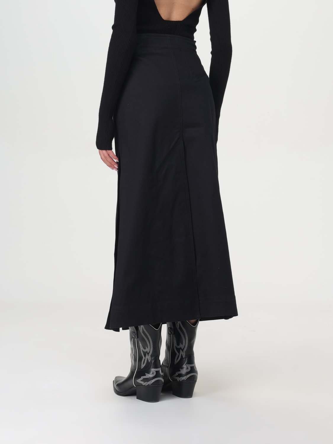 スカート GANNI Woman Skirt Black F9613 099 Ganni Outlet: Skirt woman - Black | Ganni skirt F9613 online