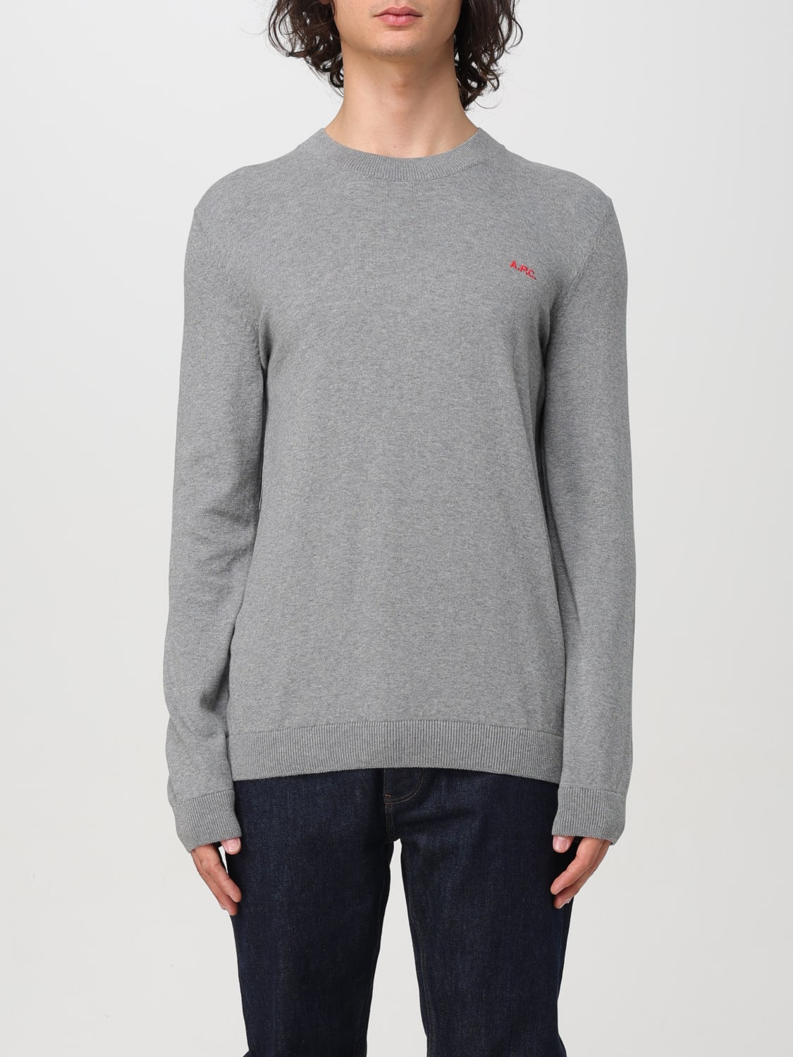 A.P.C. SWEATER: Sweater men A.P.C., Grey - Img 1