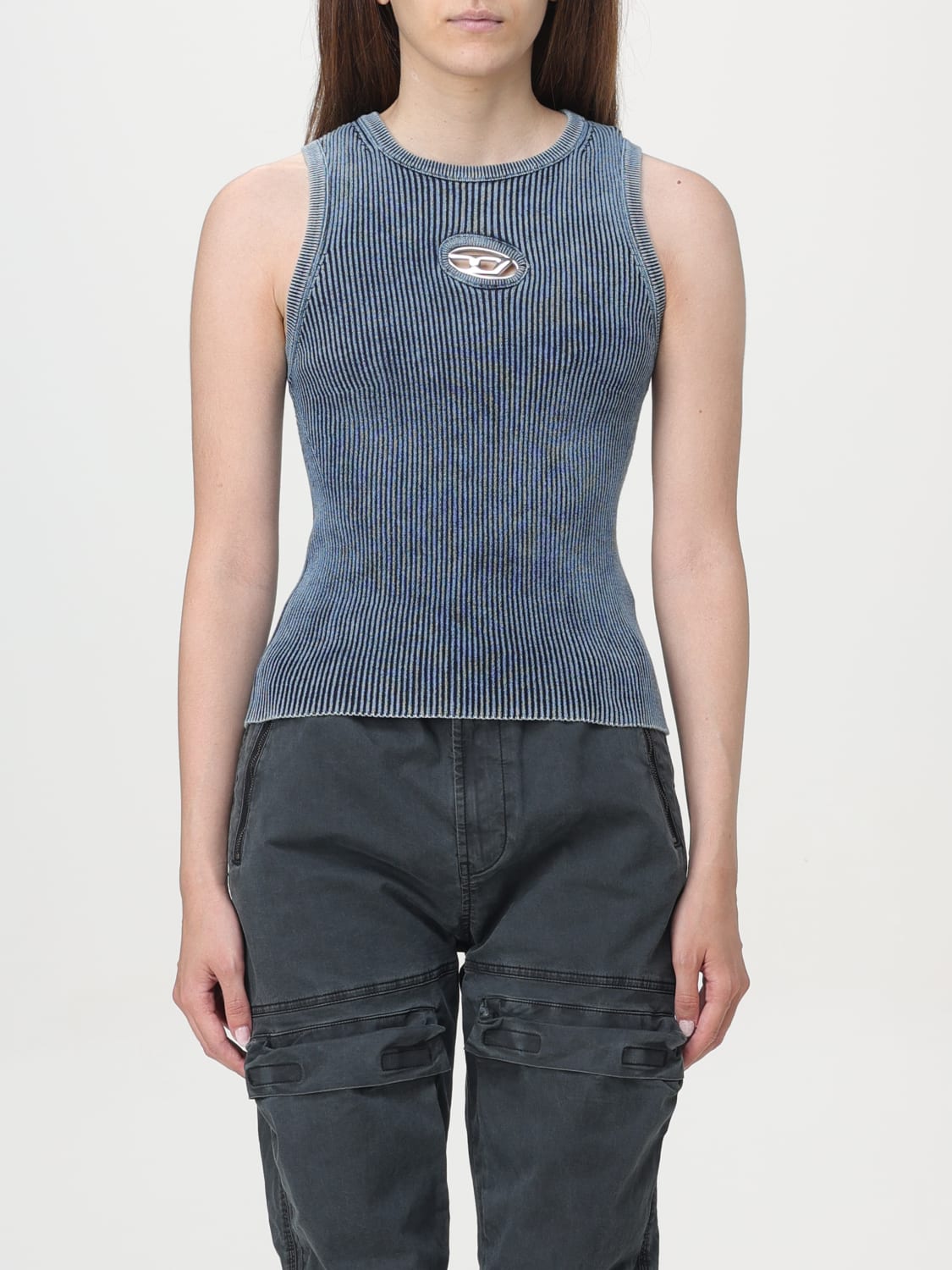 DIESEL TOP: Top woman Diesel, Denim - Img 1