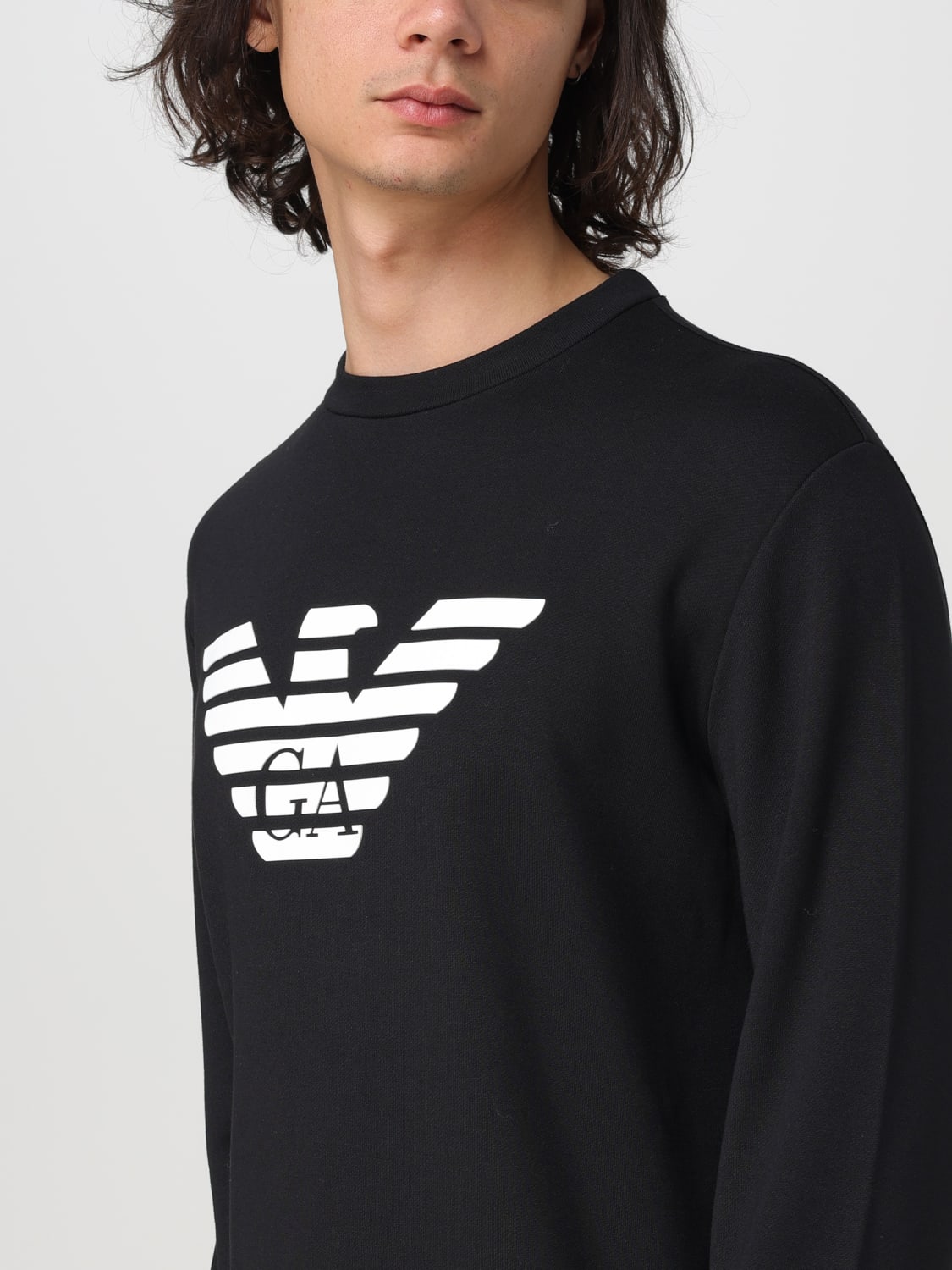 EMPORIO ARMANI Sweatshirt men Black Emporio Armani sweatshirt 8N1MR61JRIZ online at GIGLIO.COM