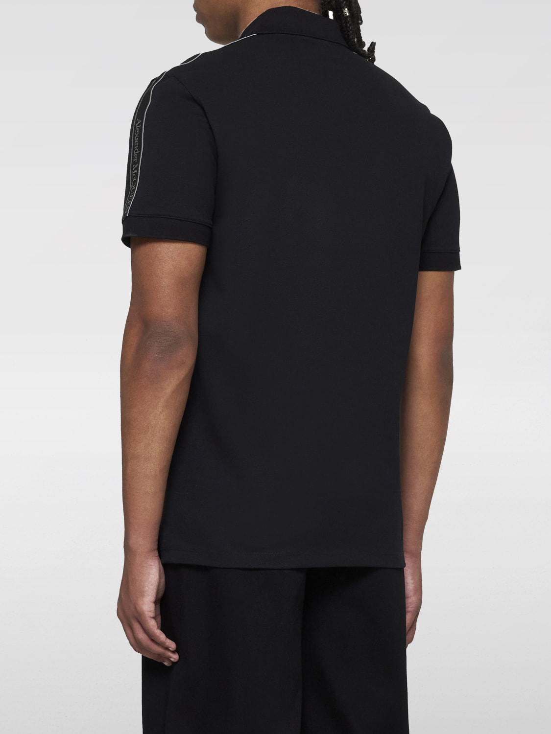 ALEXANDER MCQUEEN POLO: Polo herren Alexander McQueen, Schwarz - Img 2