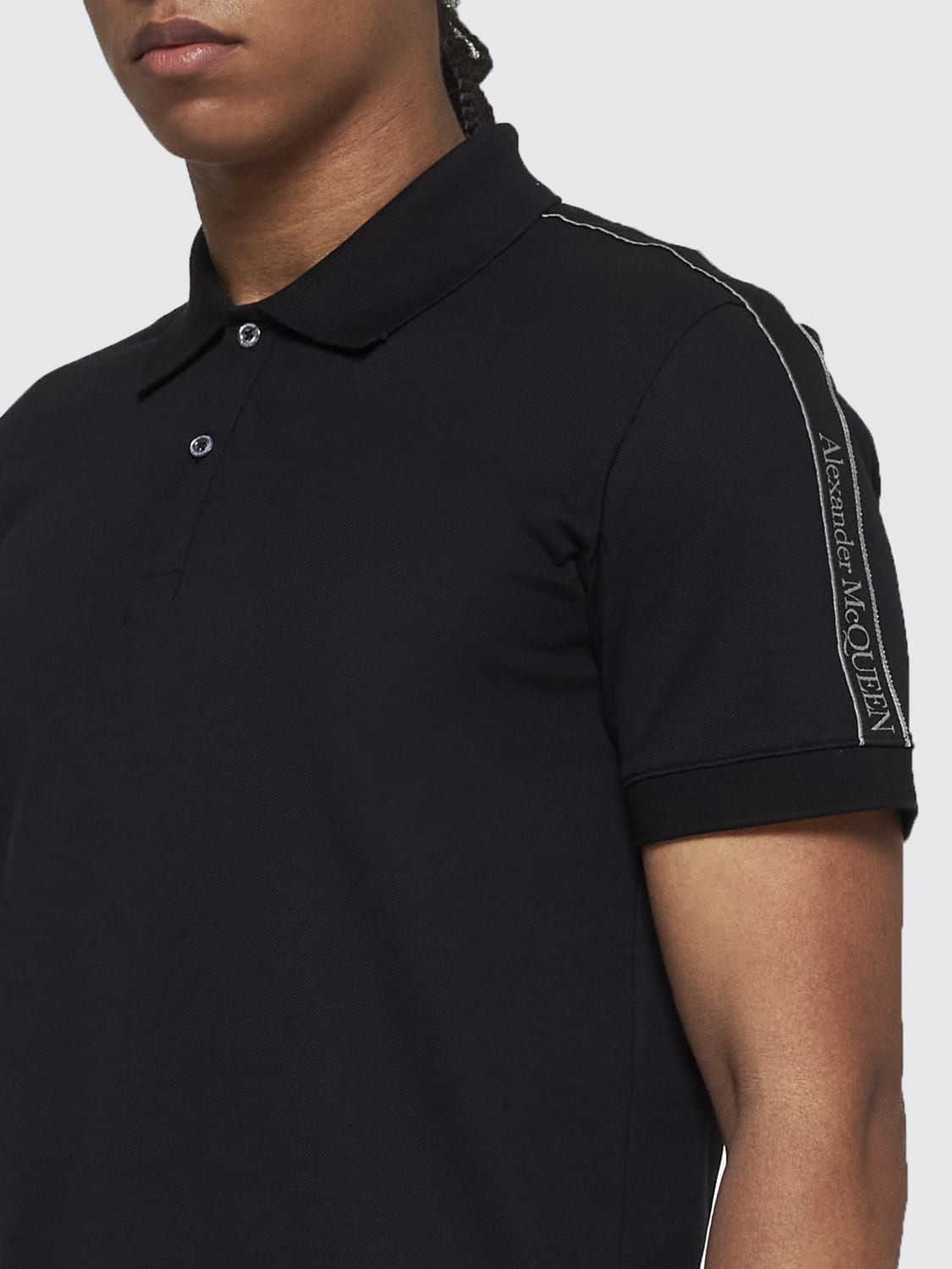 ALEXANDER MCQUEEN POLO SHIRT: Polo shirt men Alexander McQueen, Black - Img 3