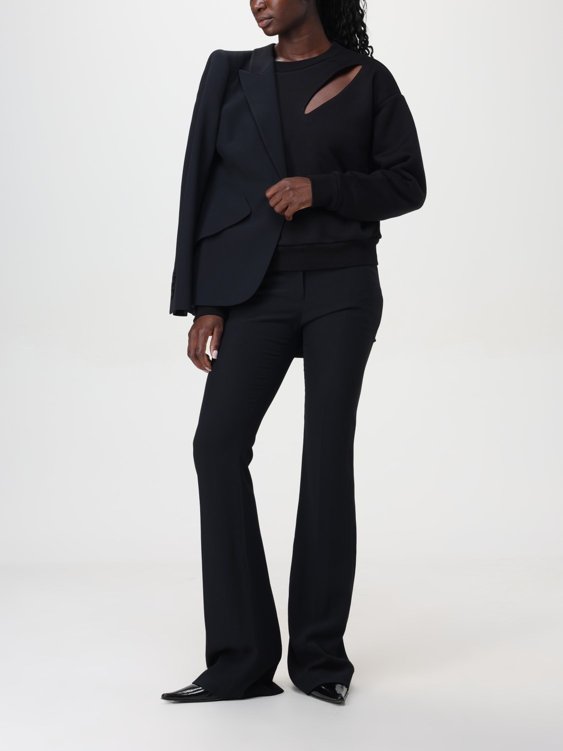 MCQUEEN SWEATSHIRT: Pullover damen McQueen, Schwarz - Img 2