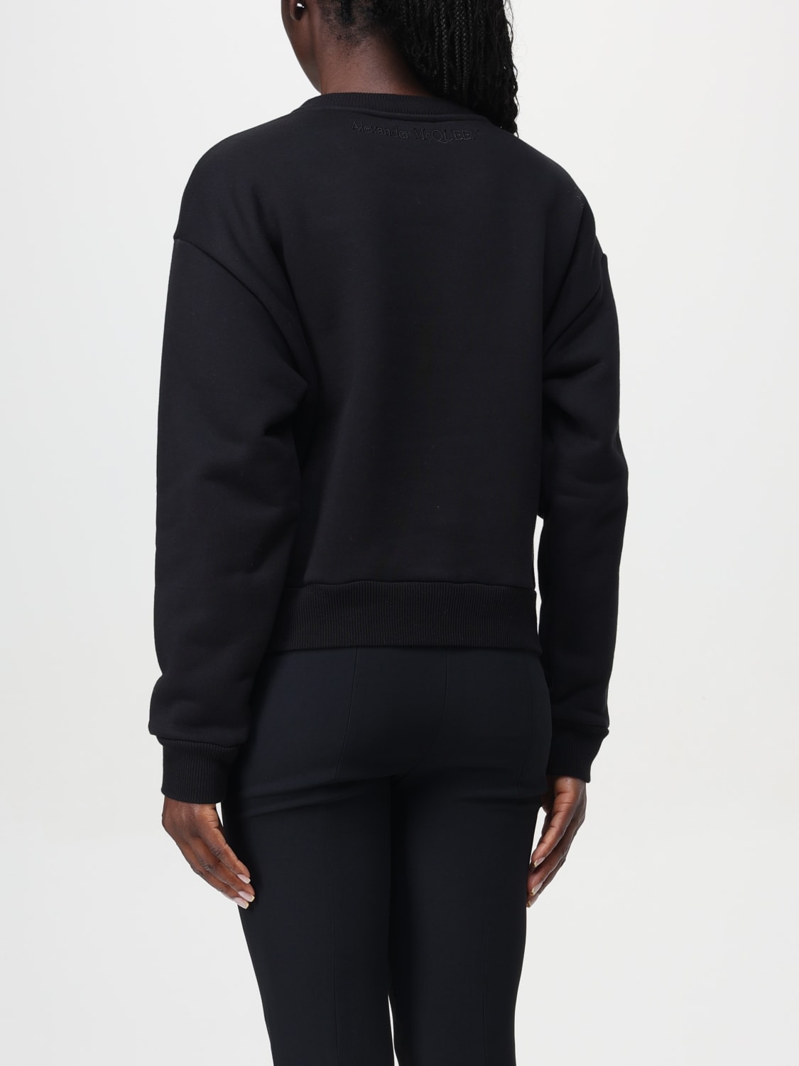 MCQUEEN SWEATSHIRT: Pullover damen McQueen, Schwarz - Img 3