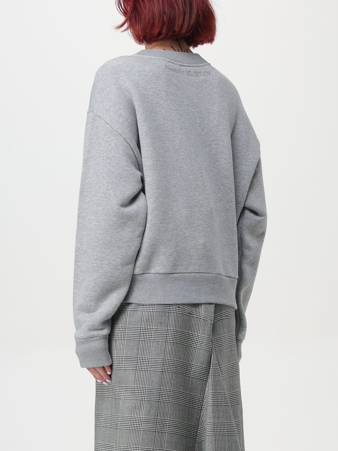 MCQUEEN FELPA: Felpa McQueen in cotone cut-out, Grigio - Img 3