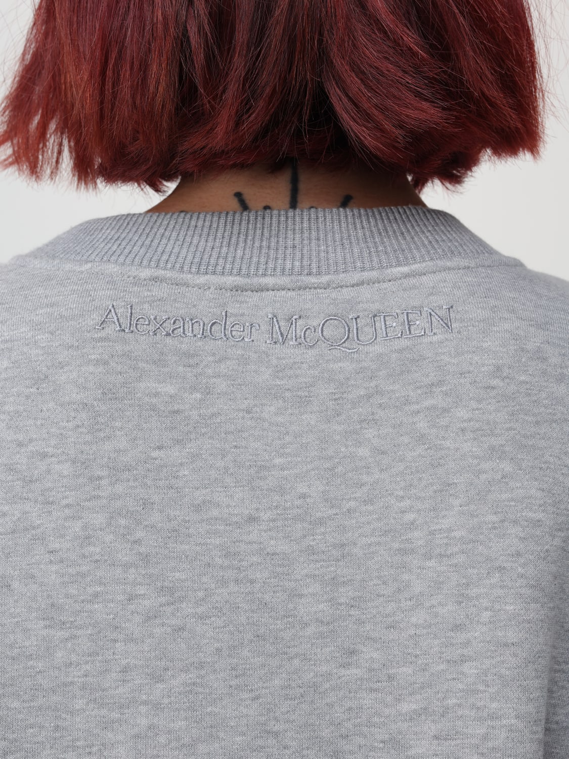 ALEXANDER MCQUEEN SWEATSHIRT: Sweater woman Alexander McQueen, Grey - Img 5