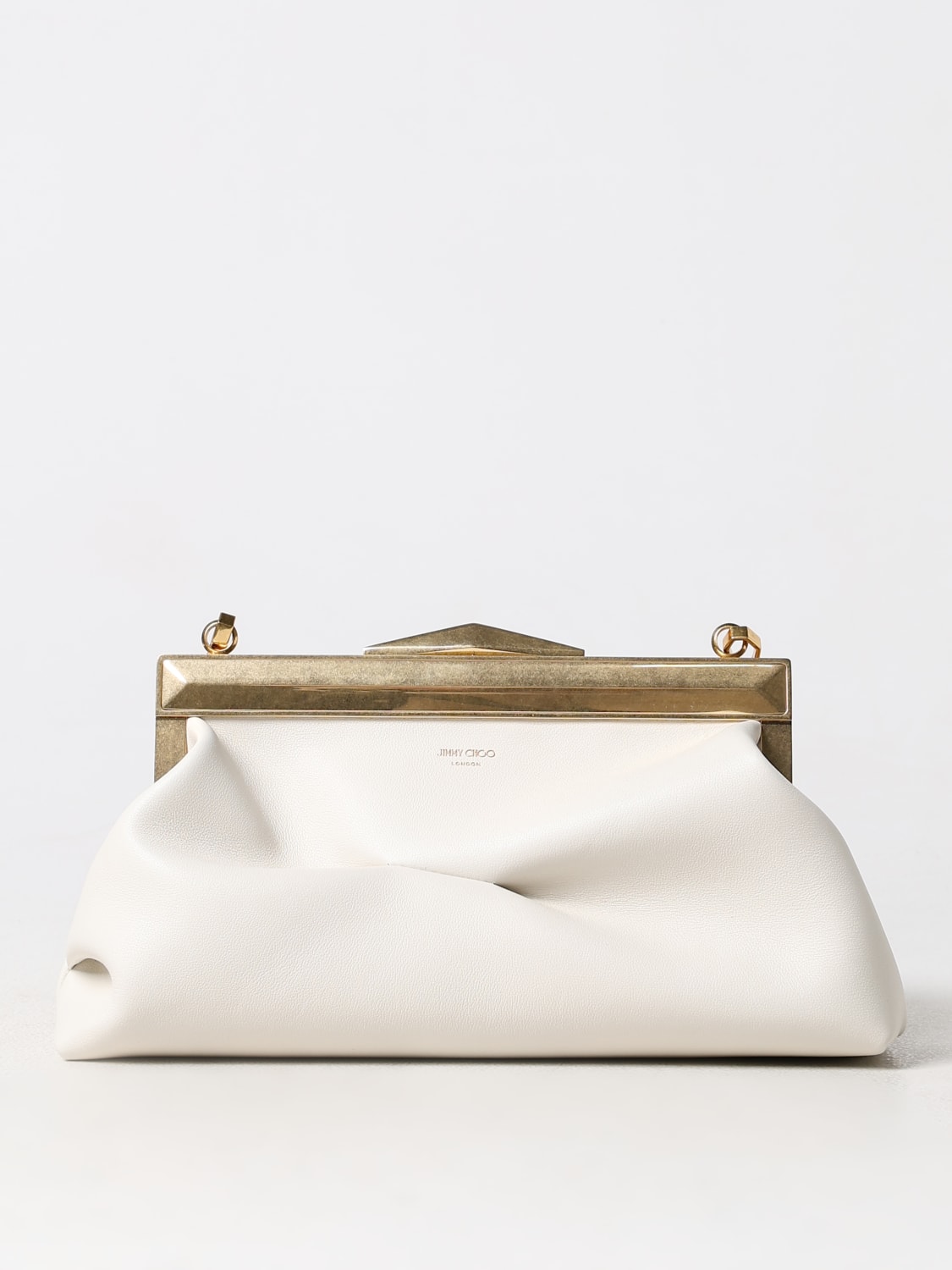 Giglio Clutch Diamond Frame Jimmy Choo in nappa