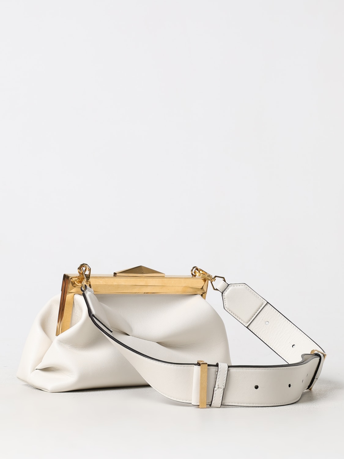 JIMMY CHOO CLUTCH: Mini bag woman Jimmy Choo, White - Img 3