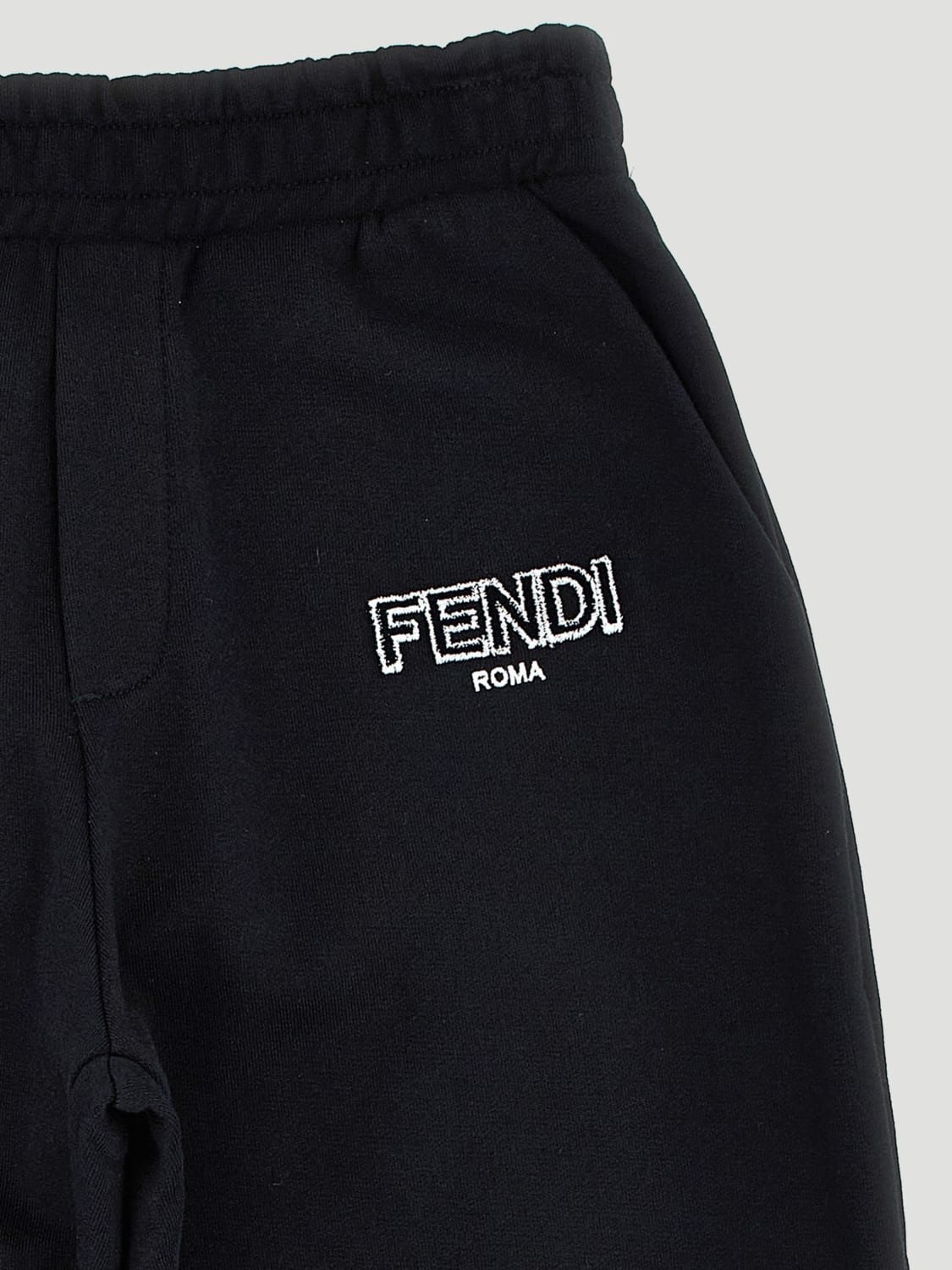 FENDI 팬츠: 팬츠 남아 Fendi, 블랙 - Img 3