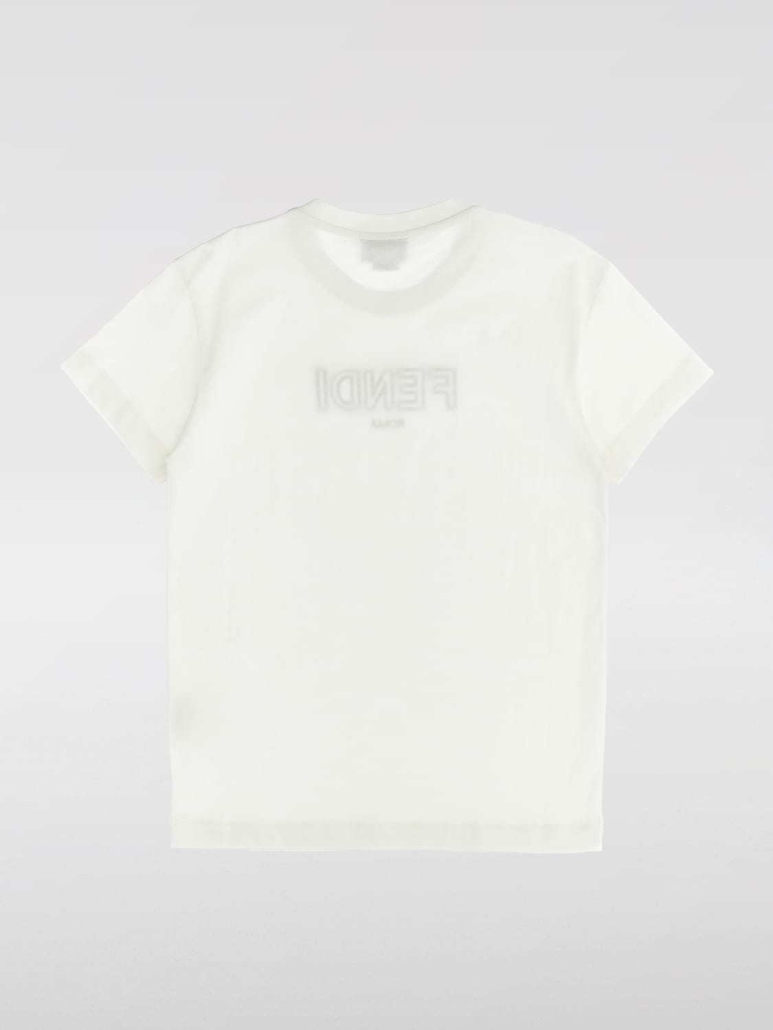 FENDI T-SHIRT: T-shirt kids Fendi, White - Img 2