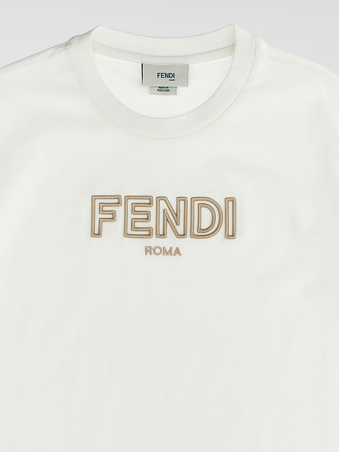 FENDI T-SHIRT: T-shirt kids Fendi, White - Img 3