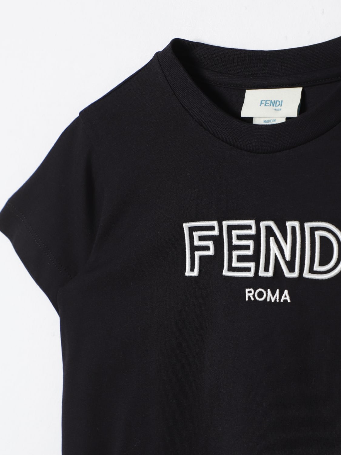 FENDI T-SHIRT: T-shirt enfant Fendi, Noir - Img 3