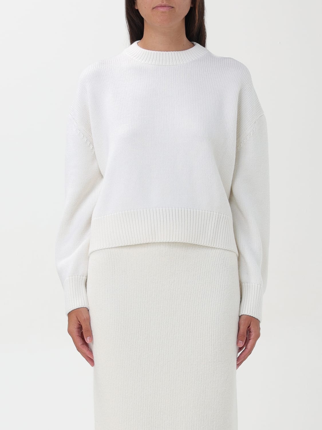 FABIANA FILIPPI SWEATER: Fabiana Filippi women's sweater, White - Img 1