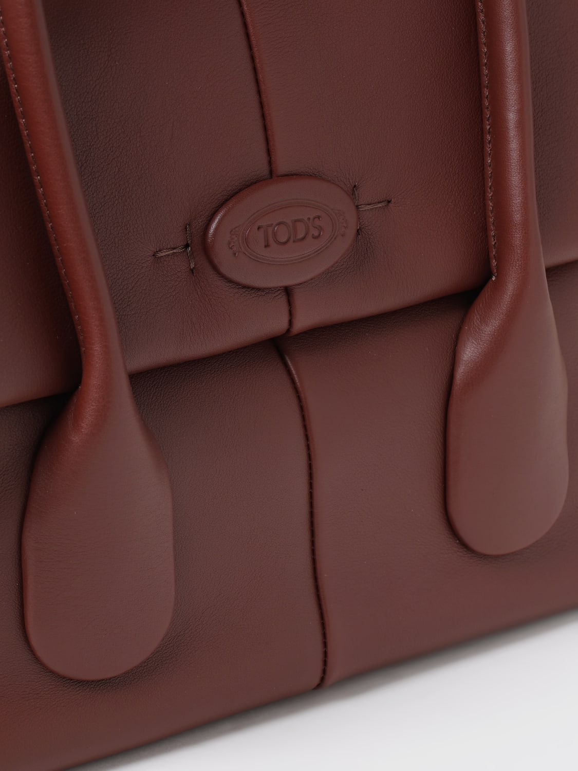 TOD'S BORSA A MANO: Borsa Di Bag Reverse Tod's in pelle , Moro - Img 4