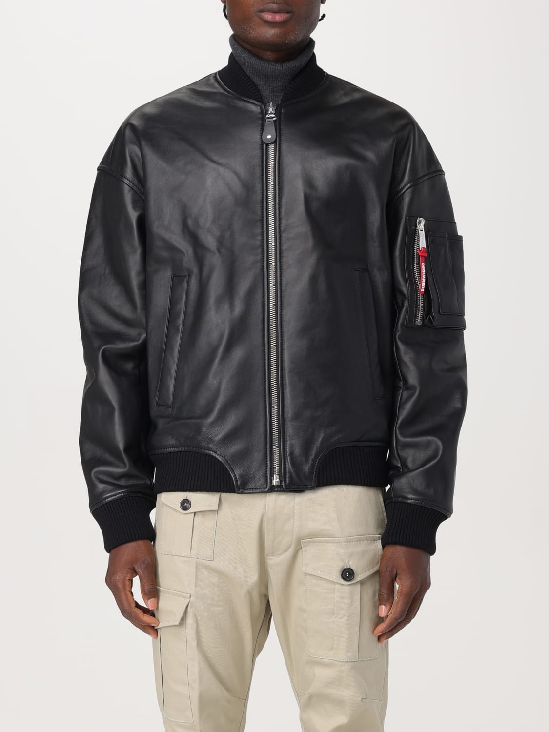 DSQUARED2 CHAQUETA: Abrigo hombre Dsquared2, Negro - Img 1