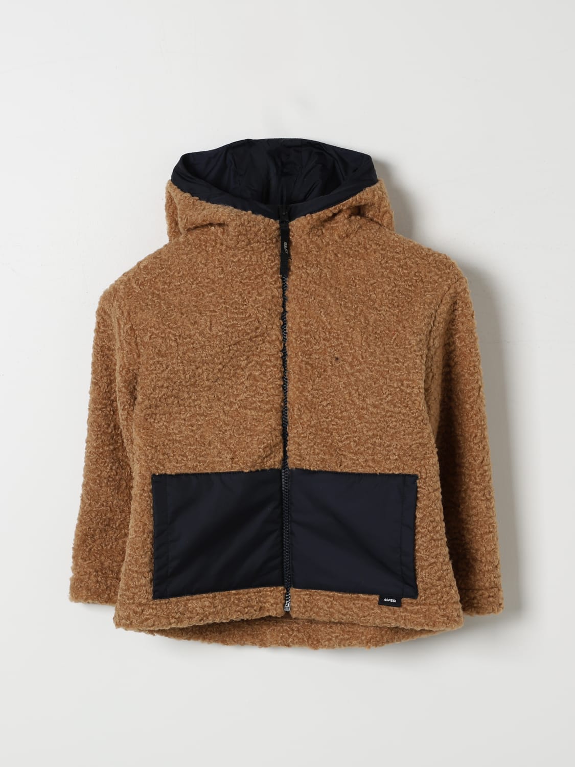 ASPESI GIACCA: Giacca shearling Aspesi, Blue - Img 1