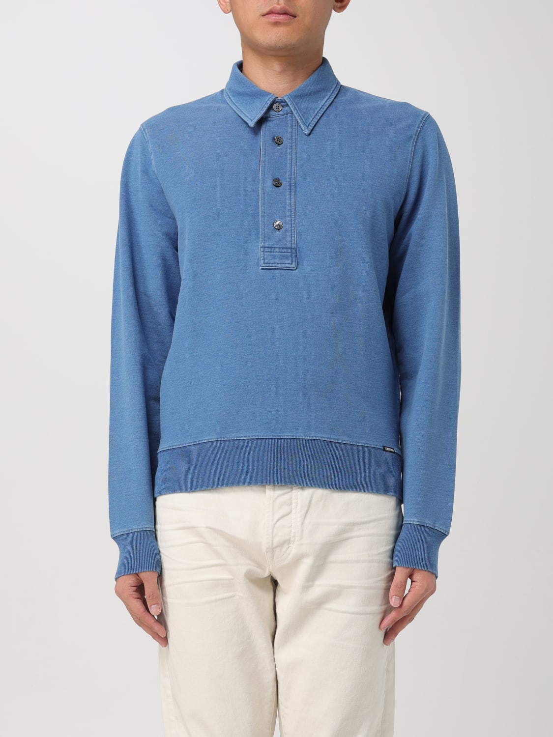 TOM FORD Sweatshirt men Blue Tom Ford sweatshirt JPL011JMC027F24 online at GIGLIO.COM