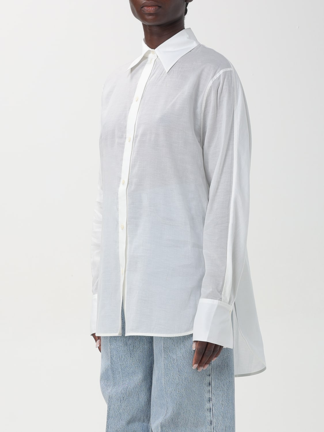 TOTEME CAMICIA: Camicia Toteme in misto cotone , Bianco - Img 4