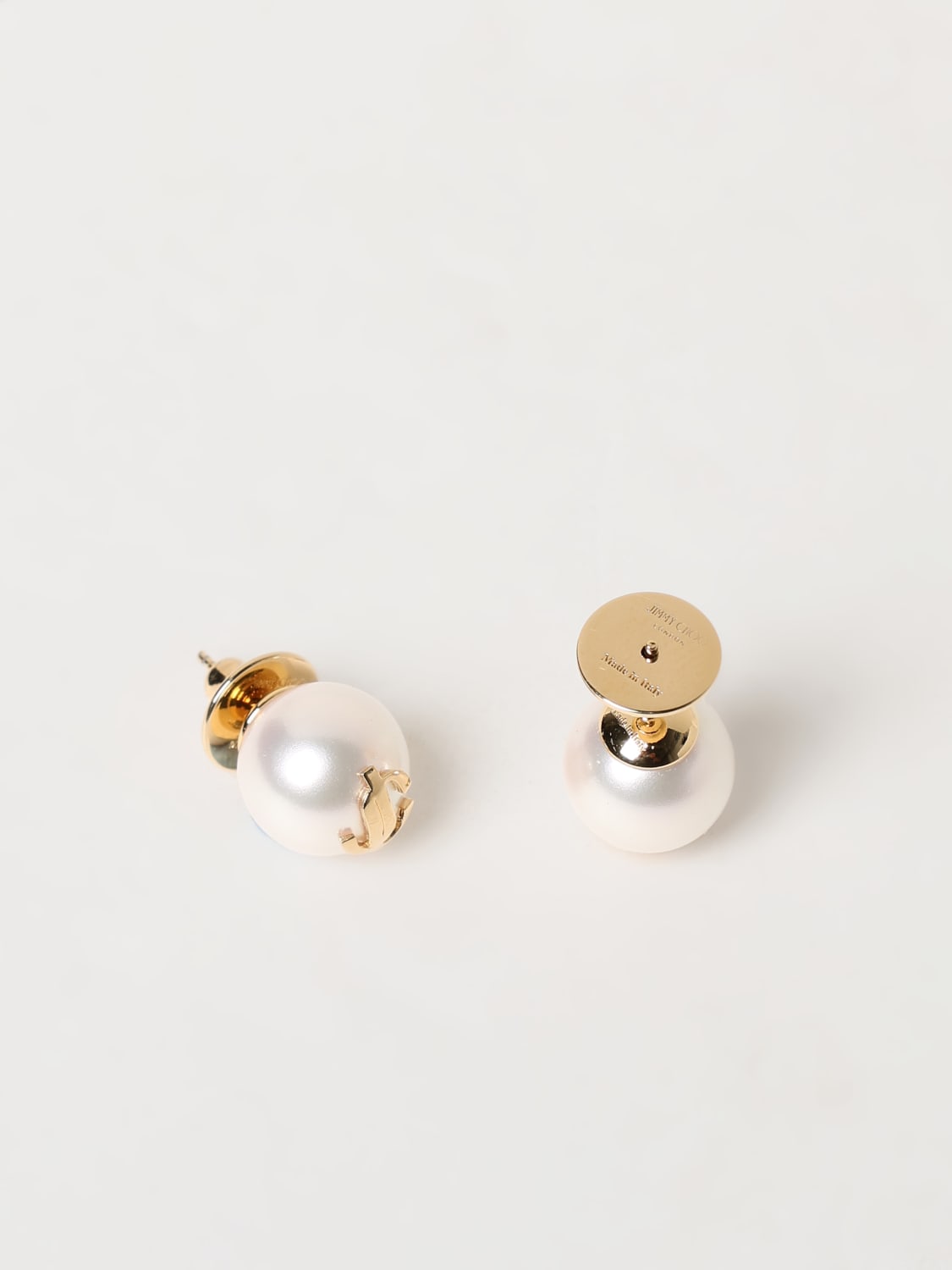 アクセサリーその他 JIMMY CHOO Woman Jewel White JCPEARLSTUDSDXQ GOLD/WHITE Jimmy Choo Outlet: Jewel woman - White | Jimmy Choo jewel