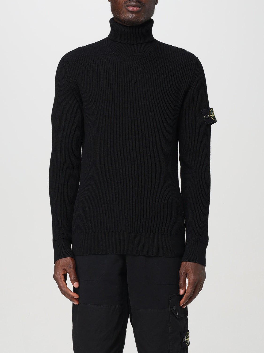 STONE ISLAND SUDADERA: Jersey hombre Stone Island, Negro - Img 1