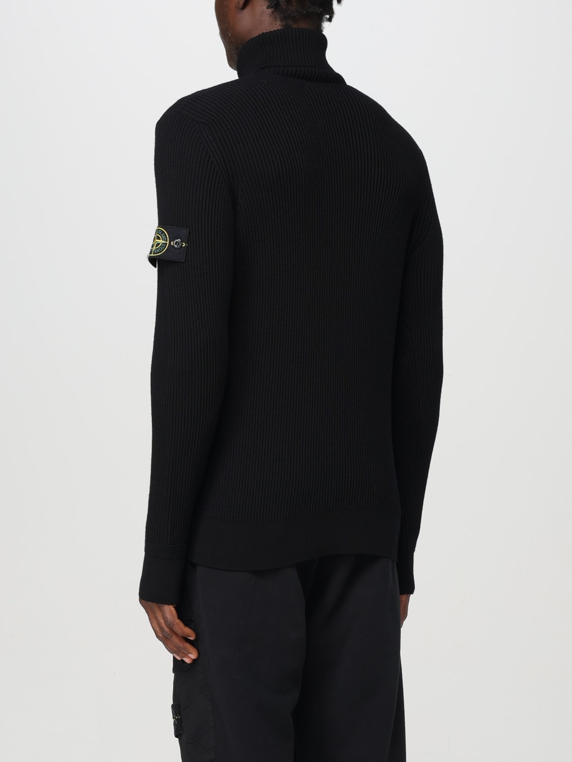 STONE ISLAND SUDADERA: Jersey hombre Stone Island, Negro - Img 3